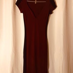 Burgundy Tight Dress